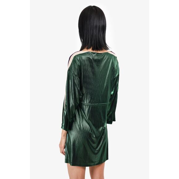 ❤️Gucci Green Metallic Bateau Neckline Mini Dress❤️ - Picture 2 of 2